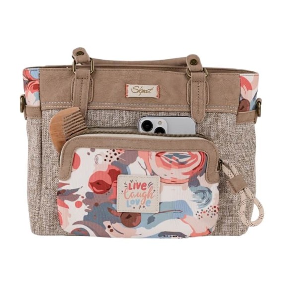 Mala de Mão / Tiracolo SKPAT Leyre Taupe | Ref. 237.32858101