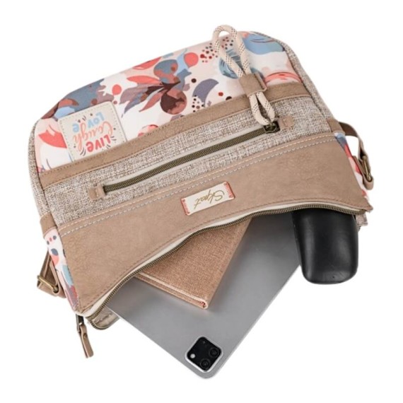 Mala de Ombro SKPAT Leyre Taupe | Ref. 237.32855601