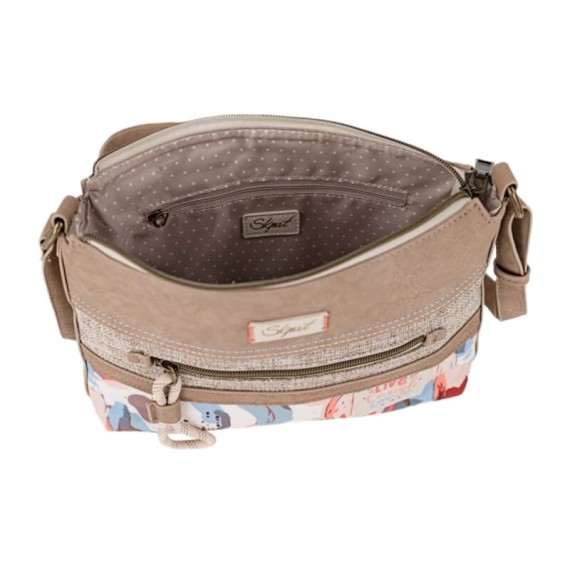 Mala de Tiracolo SKPAT Leyre Taupe | Ref. 237.32853001