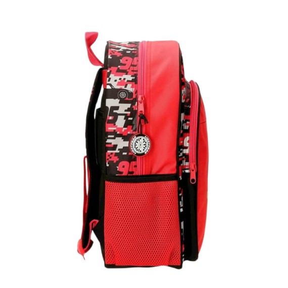 Mochila Escolar 40cm Adap. CARS McQueen Red Vermelha | Ref. 186.42123F1