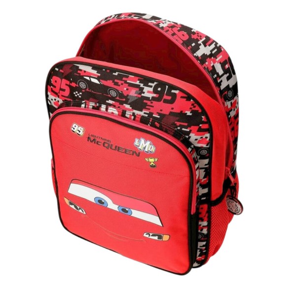 Mochila Escolar 40cm Adap. CARS McQueen Red Vermelha | Ref. 186.42123F1