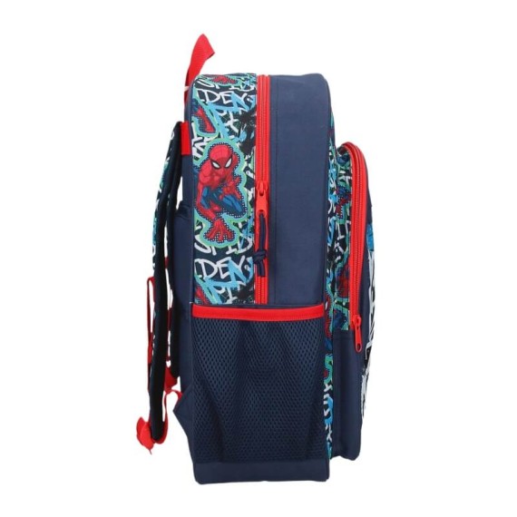 Mochila Escolar Adap. 40Cm Gravity of SPIDERMAN Azul Marinho | Ref. 186.42623F1