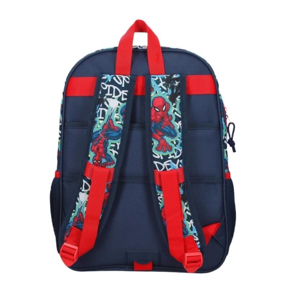 Mochila Escolar Adap. 40Cm Gravity of SPIDERMAN Azul Marinho | Ref. 186.42623F1