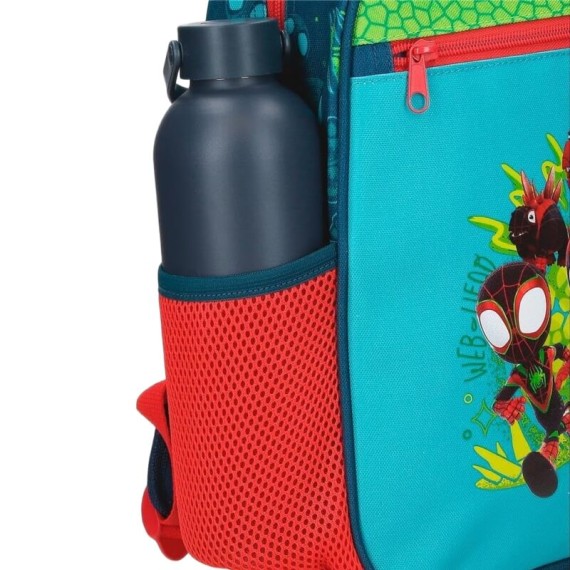 Mochila Pré-Escolar Adap. 25cm SPIDEY Dino-Webs Azul Marinho | Ref. 186.42220F1