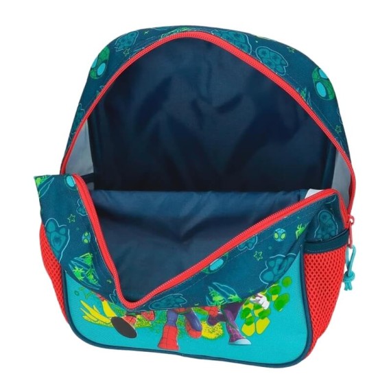Mochila Pré-Escolar Adap. 28cm SPIDEY Dino-Webs Azul Marinho | Ref. 186.42221F1