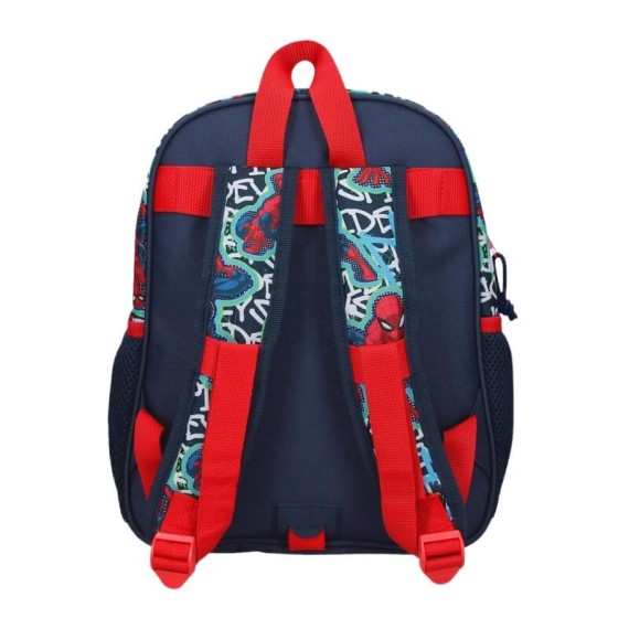Mochila Pré-Escolar Adap. 33Cm Gravity of SPIDERMAN Azul Marinho | Ref. 186.42622F1