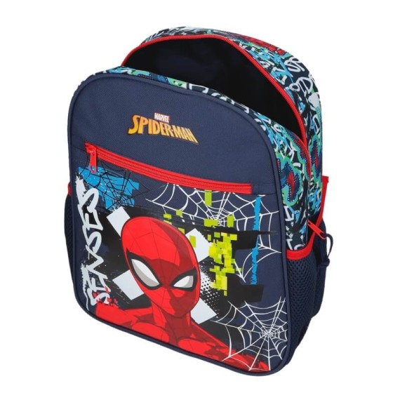 Mochila Pré-Escolar Adap. 33Cm Gravity of SPIDERMAN Azul Marinho | Ref. 186.42622F1