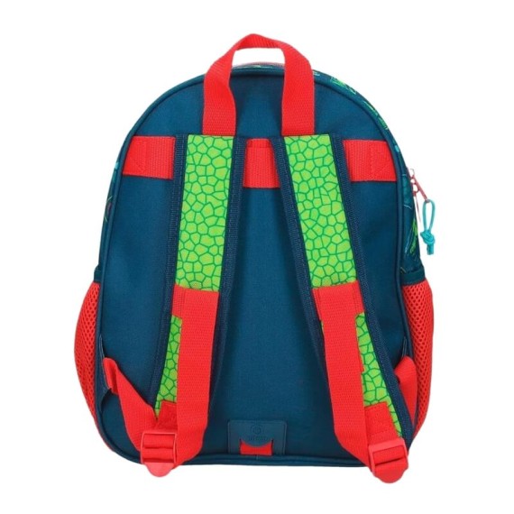 Mochila Pré-Escolar Adap. 33cm SPIDEY Dino-Webs Azul Marinho | Ref. 186.42222F1