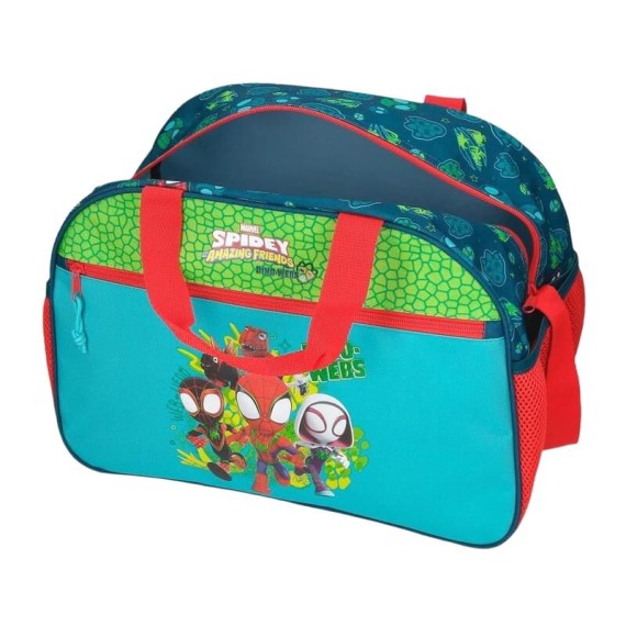 Saco de Viagem 40cm SPIDEY Dino-Webs Azul Marinho | Ref. 186.4223211