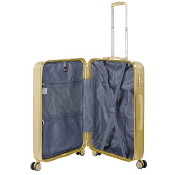 BENZI Mala de Viagem / Trolley Grande 78cm 4R BZ5910 Amarela | Ref. 288.BZ5910AMC