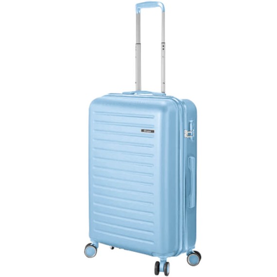 BENZI Mala de Viagem / Trolley Grande 78cm 4R BZ5910 Azul Claro | Ref. 288.BZ5910AZC