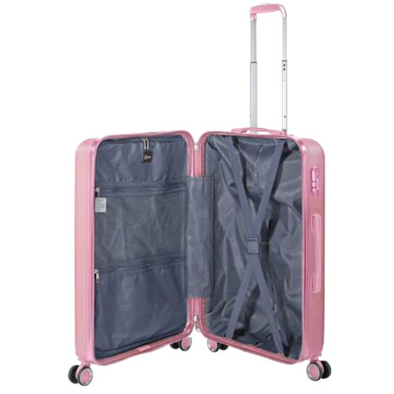 BENZI Mala de Viagem / Trolley Grande 78cm 4R BZ5910 Rosa | Ref. 288.BZ5910RC