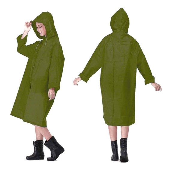 BENZI Capa / Casaco de Chuva Impermeável S/M BZ5329 Verde | Ref. 288.BZ5329VE-SM