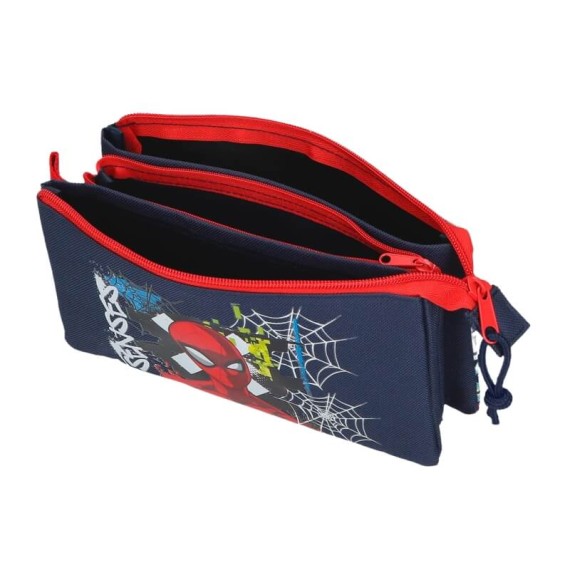 Estojo Escolar Triplo Gravity of SPIDERMAN Azul Marinho | Ref. 186.4264311