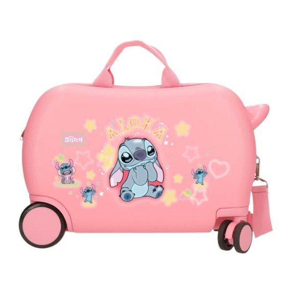 Mala Infantil 45cm 4R Easyjet STITCH You & Me Rosa | Ref. 186.4351011