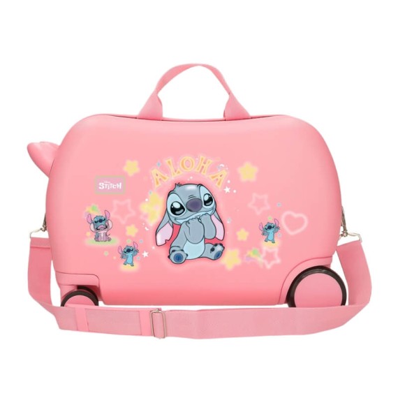 Mala Infantil 45cm 4R Easyjet STITCH You & Me Rosa | Ref. 186.4351011
