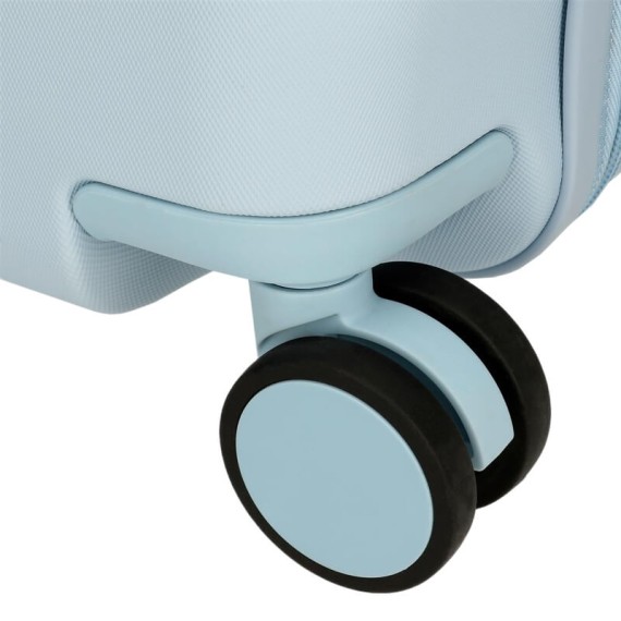 Mala Infantil ABS 50cm 4R STITCH Hearts Azul Claro | Ref. 186.3299841