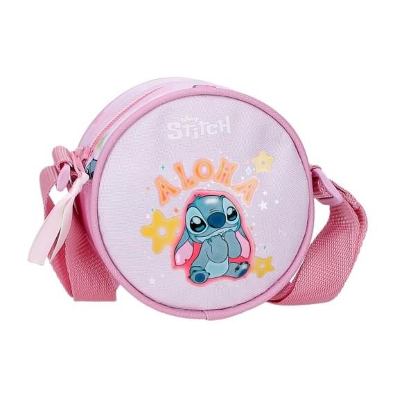 Malinha de Tiracolo Redonda STITCH You & Me Malva, Modelo: Malinha Redonda, Cor: Malva