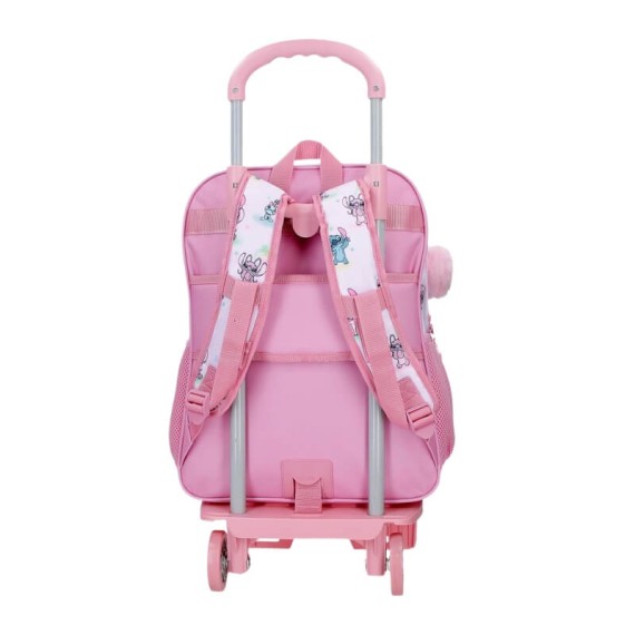 Mochila Adap. 40Cm 2C c/ Carro STITCH You & Me Malva, Modelo: Mochila 40cm 2C + Carro, Cor: Malva, 3 image