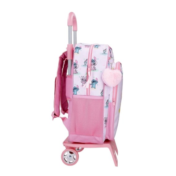 Mochila Adap. 40Cm c/ Carro STITCH You & Me Malva, Modelo: Mochila 40cm + Carro, Cor: Malva, 2 image