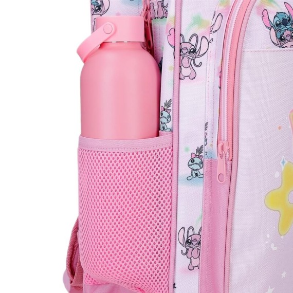 Mochila Adap. 40Cm c/ Carro STITCH You & Me Malva, Modelo: Mochila 40cm + Carro, Cor: Malva, 5 image