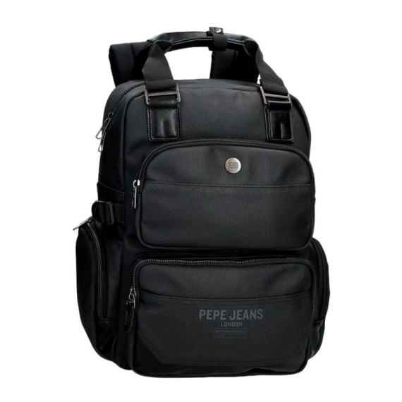 Mochila Adap. Computador 15.6" PEPE JEANS Berwick Preta | Ref. 186.7472341