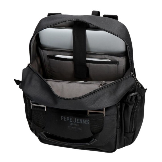 Mochila Adap. Computador 15.6" PEPE JEANS Berwick Preta | Ref. 186.7472341