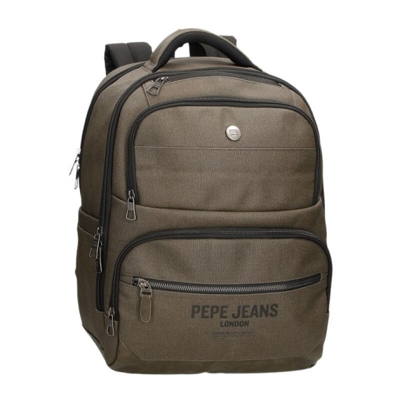 Mochila Adap. Computador 15.6" 2C PEPE JEANS Berwick Caqui | Ref. 186.7472442