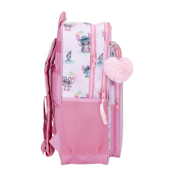 Mochila Adap. 40Cm 2C STITCH You & Me Malva, Modelo: Mochila 40cm 2C Adap., Cor: Malva, 2 image