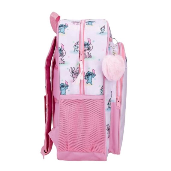 Mochila Escolar Adap. 40Cm STITCH You & Me Malva, Modelo: Mochila 40cm Adap., Cor: Malva, 2 image