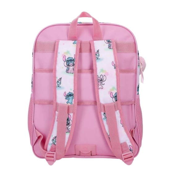 Mochila Escolar Adap. 40Cm STITCH You & Me Malva, Modelo: Mochila 40cm Adap., Cor: Malva, 3 image