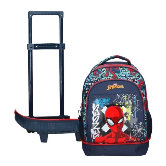 Mochila Escolar Compacta 2R Gravity of SPIDERMAN Azul Marinho | Ref. 186.4262911