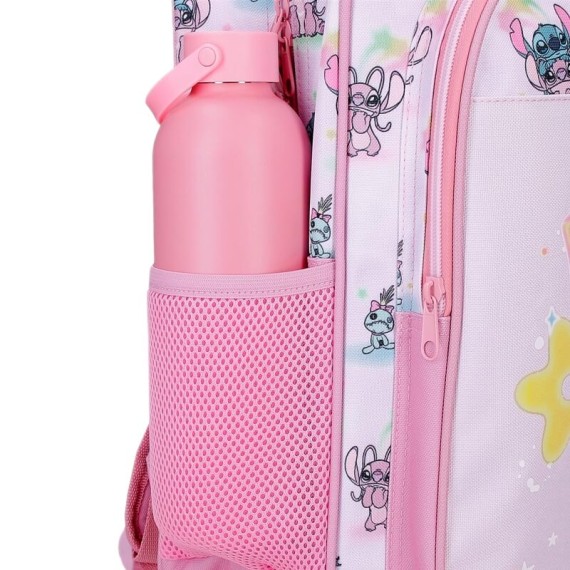 Mochila Escolar Compacta 2R STITCH You & Me Malva, Modelo: Mochila Compacta, Cor: Malva, 6 image