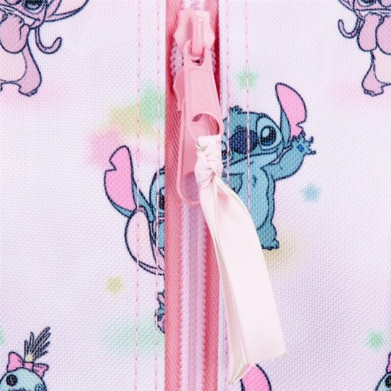 Mochila Escolar Compacta 2R STITCH You & Me Malva, Modelo: Mochila Compacta, Cor: Malva, 8 image