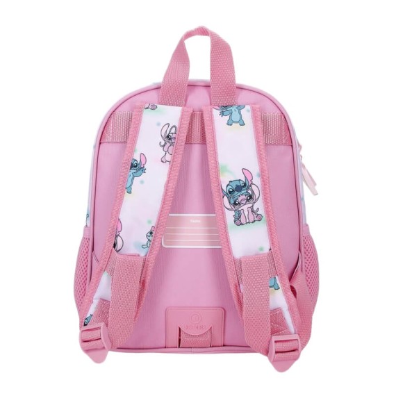 Mochila Pré-Escolar Adap. 28Cm STITCH You & Me Malva | Ref. 186.43521F1