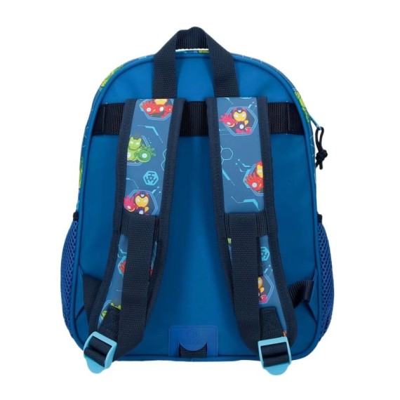 Mochila Pré-Escolar Adap. 33Cm IRON MAN Friends Azul 186.43722F1