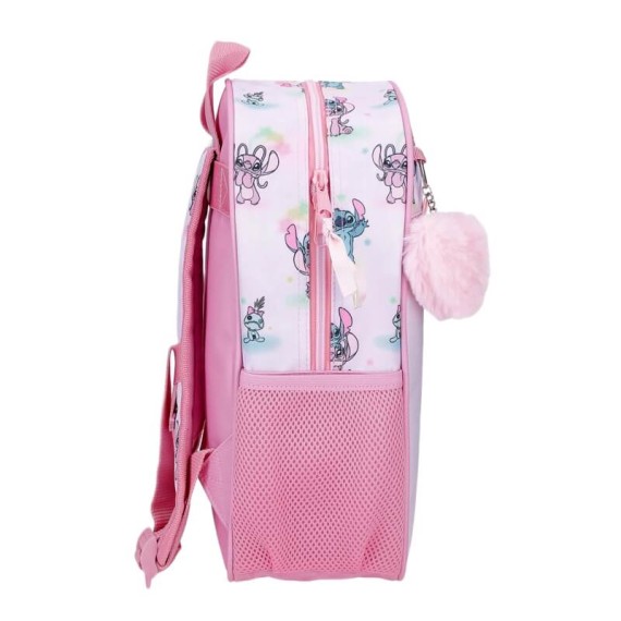 Mochila Pré-Escolar Adap. 33Cm STITCH You & Me Malva, Modelo: Mochila 33cm Adap., Cor: Malva, 2 image