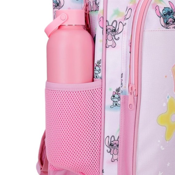 Mochila Pré-Escolar Adap. 33Cm STITCH You & Me Malva, Modelo: Mochila 33cm Adap., Cor: Malva, 5 image