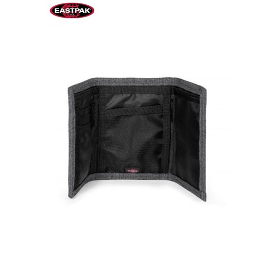 Carteira Porta-Notas com Porta-Moedas Eastpak Mod. Crew Black Denim - ref. 267.EK37177H-1