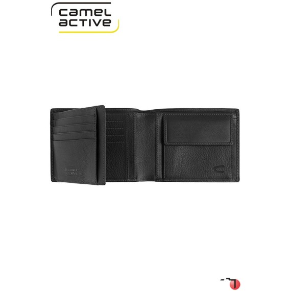 Camel Active Carteira Porta-Notas Tradicional com Porta-Moedas ATLANTA Preta | Ref. 9124970460 Camel Active Carteira Porta-Notas Tradicional com Porta-Moedas ATLANTA Preta | Ref. 9124970460