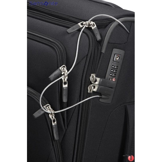 Trolley de Viagem Cabine com 2 rodas 55 cm Toppocket Expanível Preto Spark SNG Samsonite - ref. 9265N00209-3
