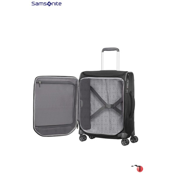 Samsonite Trolley de Cabine 55cm com 4 Rodas Lenght SPARK SNG Preto | Ref. 9265N00309