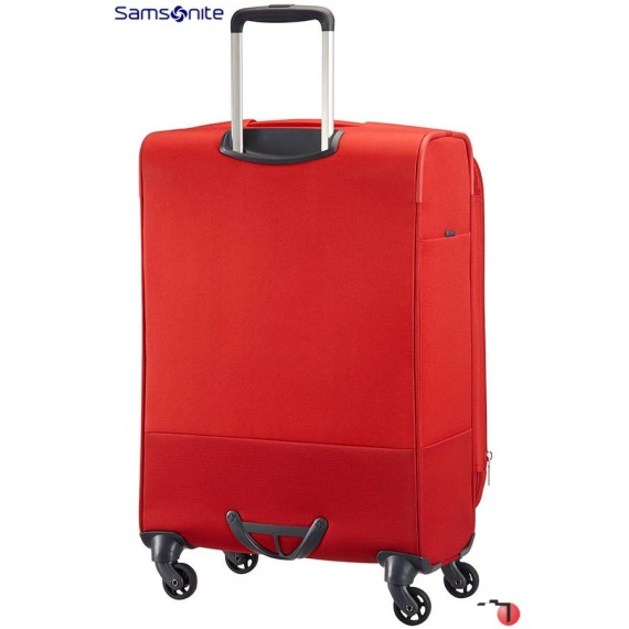 SAMSONITE Mala de Viagem / Trolley Médio 66cm 4 Rodas Exp. Base Boost Vermelha | Ref. 9238N00400