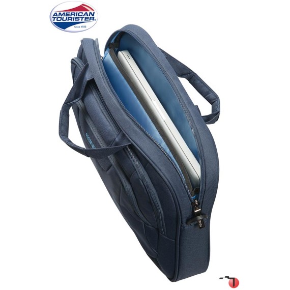 American Tourister Pasta para Portátil 13.3''-14.1'' AT WORK Azul Escuro | Ref. 9233G00441 American Tourister Pasta para Portátil 13.3''-14.1'' AT WORK Azul Escuro | Ref. 9233G00441