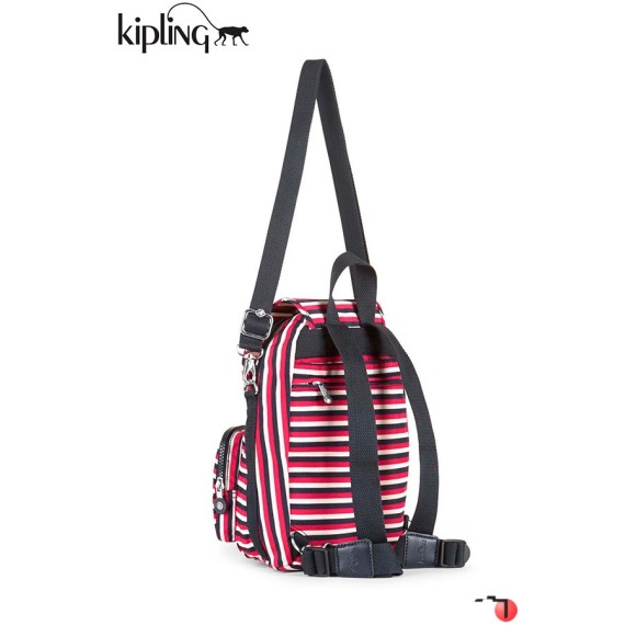 Mochila Média Conversível Bolsa Tiracolo Sugar Stripes FIREFLY UP PRINTED Kipling - ref. 187.K12887L54-1 Mochila Média Conversível Bolsa Tiracolo Sugar Stripes FIREFLY UP PRINTED Kipling - ref. 187.K12887L54-1