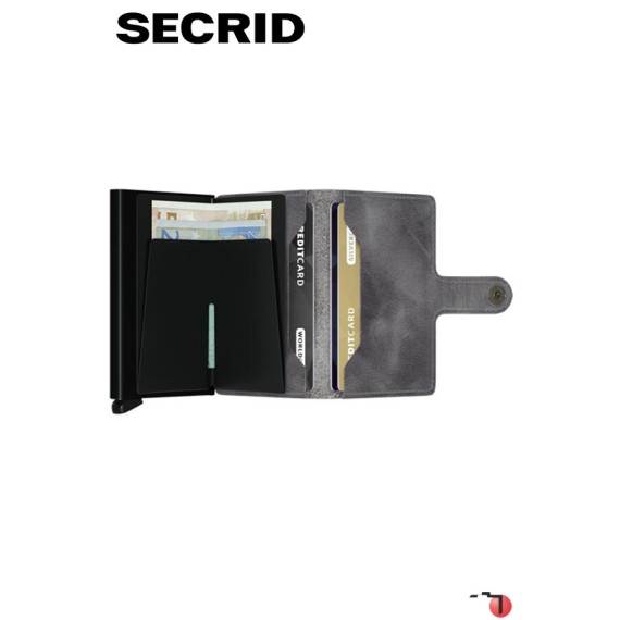 Secrid MINIWALLET Vintage Grey-Black | Ref. 297.MV-CI-P