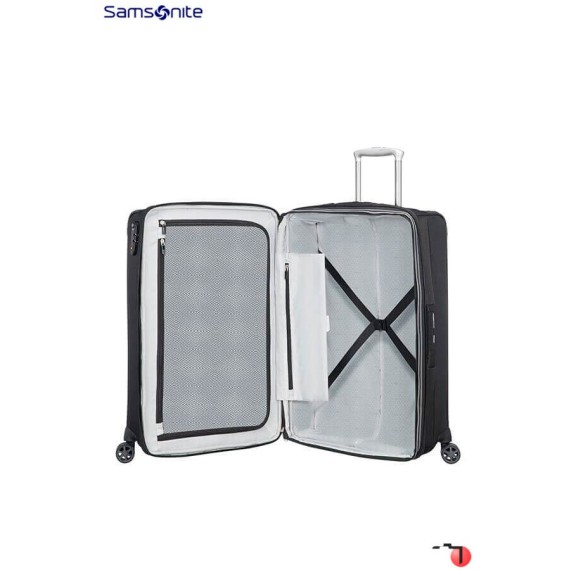 Samsonite Mala/Trolley de Viagem Médio 4 Rodas Spinner 67cm Expansível DUOSPHERE Preto - Ref. 92CC600409-1
