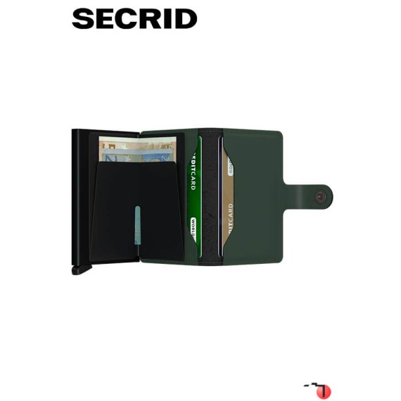Secrid MINIWALLET Matte Green-Black | Ref. 297.MM-G-P Secrid MINIWALLET Matte Green-Black | Ref. 297.MM-G-P