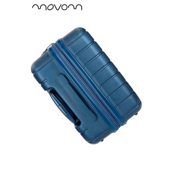 Mala de Viagem / Trolley Grande 75cm 4R Exp. MOVOM Wood Azul Marinho | Ref. 186.5319464C