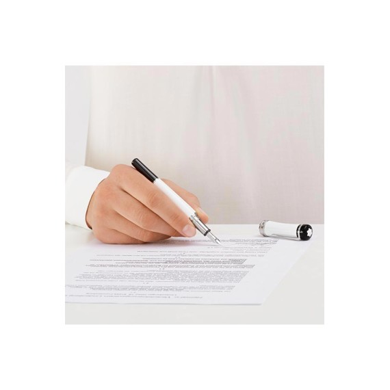 Caneta-tinteiro Bonheur Branco Montblanc - Ref. 238.114831-1